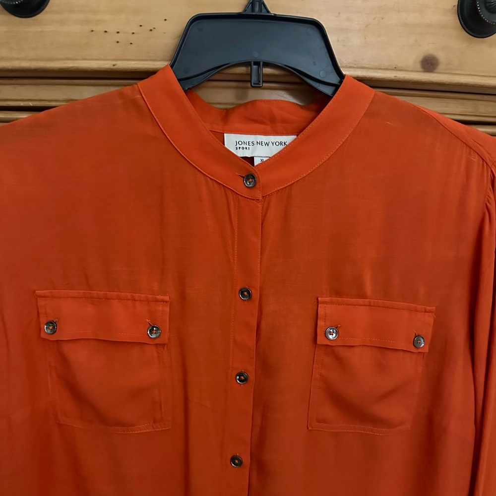 Women’s Jones New York Sport Button-Down Long  Sleeves XL - Picture 2 of 3